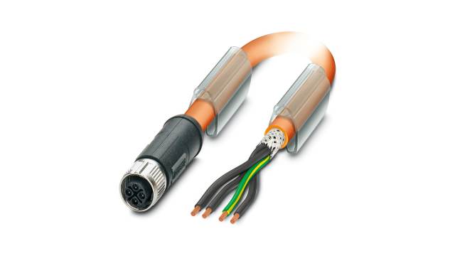 Phoenix Contact, 15 m 4 Core Power Cable, Orange Polyurethane 90 °C | 1421972