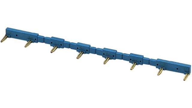 Finder, 95 Jumper Link Right Angle Male Blue Jumper Link 8 Way 1 Row 15.8 mm Pitch | 095.08