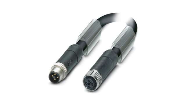 Phoenix Contact, 10 m 4 Core Power Cable, Black Polyurethane 85 °C | 1421788