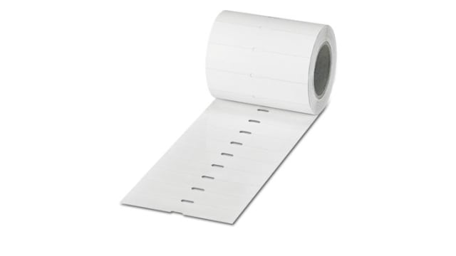 Phoenix Contact White Label Printer Roll, 25.4 mm Width, 2500 Per Roll Qty, 12.7 mm | 0801841