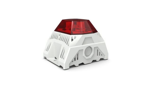 Pfannenberg 23383635055 Series Red Sounder Beacon, 115 → 230 V ac, IP66, Side Mounted, 105dB at 1 Metre | 23383645055