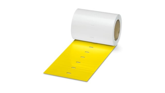 Phoenix Contact Yellow Label Printer Roll, 103 mm Width, 500 Per Pack Qty, 17 mm | 0800436