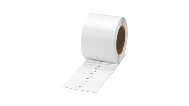 Phoenix Contact White Label Roll, 20 mm Width, 10000 Per Roll Qty, 8 mm | 1645500