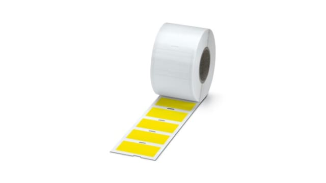 Phoenix Contact Yellow Label Roll, 51 mm Width, 1000 Per Roll Qty, 25 mm | 0803999