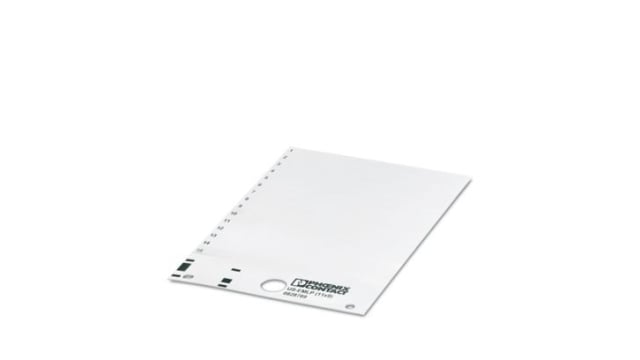 Phoenix Contact US-EML White on White Cable Labels, 9 mm Length, 1 mm Width, 9mm Label Length, 11mm Label Width | 0828789