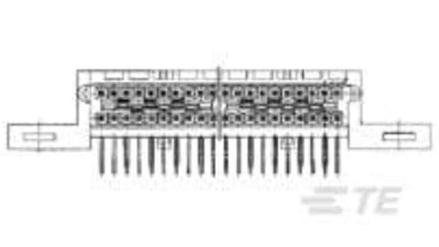 TE Connectivity, Micro-Strip 1.27 mm Pitch High Speed Backplane Connector, Right Angle Female, 40 Way | 536296-9