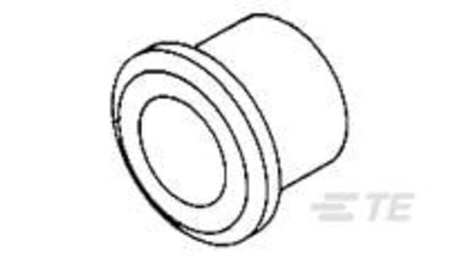 TE Connectivity 2-350 Black Polyvinyl Chloride Round 2-350378-1 | 2-350378-1