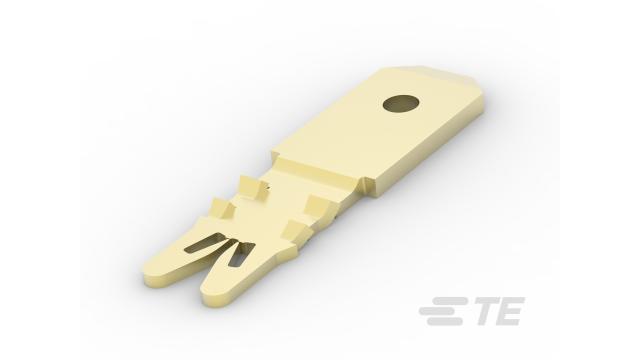 TE Connectivity, Siameze Uninsulated Fork Terminal, 34 AWG to 18 AWG, Gold | 4-1601035-1