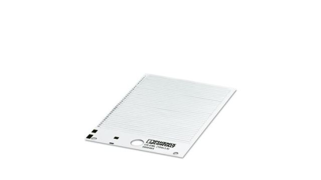 Phoenix Contact US-EML White on White Cable Labels, 3.8 mm Length, 104 mm Width, 3.8mm Label Length, 104mm Label Width | 0800464