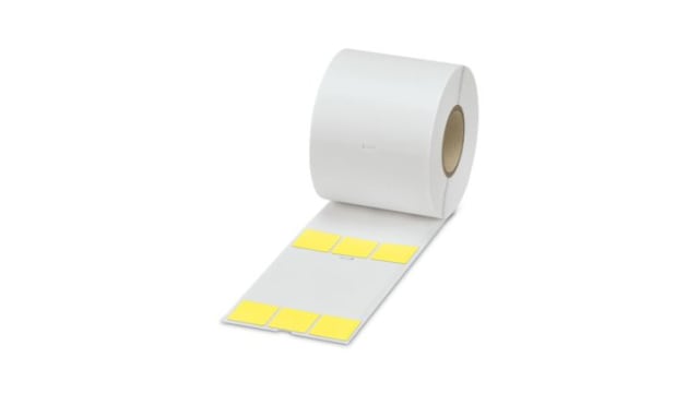 Phoenix Contact Yellow Label Roll, 25.4 mm Width, 900 Per Roll Qty, 95.25 mm | 0830821