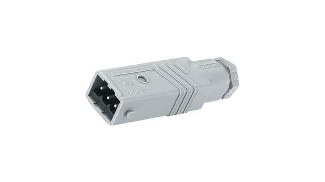 Hirschmann, ST IP54 Grey Cable Mount 5 + PE Industrial Power Plug, Rated At 10A, 250 V | STAS 5