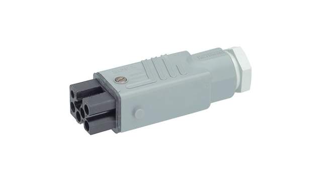 Hirschmann, ST IP54 Grey Cable Mount 5 + PE Industrial Power Socket, Rated At 10A, 250 V | STAK 5