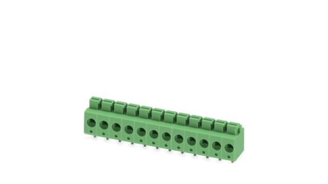 Phoenix Contact PCB Terminal Block, 12-Contact, 5 mm Pitch, Wave Soldering Mount, 1 Row | 1792960