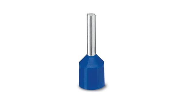 Phoenix Contact Insulated Ferrule, 12 mm Pin Length, 2.3 mm Pin Diameter, Blue 14 AWG Wire Size | 3201987