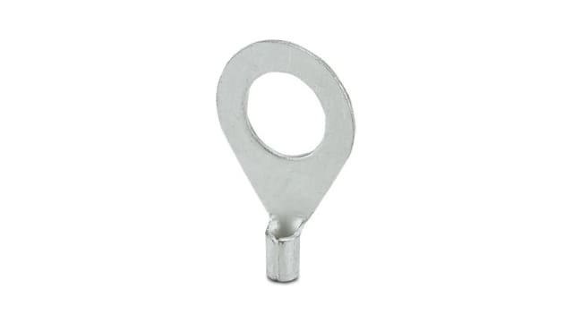 Phoenix Contact, C-RC Uninsulated Ring Terminal, M10 Stud Size 17 AWG 14 AWG Wire Size, Silver | 3240082