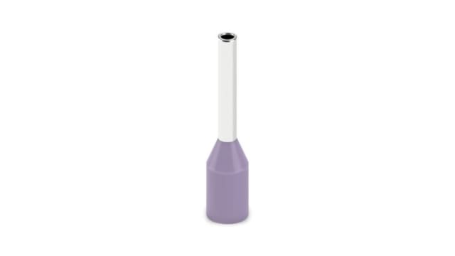 Phoenix Contact Insulated Ferrule, 6 mm Pin Length, 0.8 mm Pin Diameter, Violet 24 AWG Wire Size | 2100146