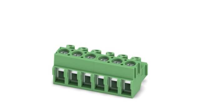 Phoenix Contact PCB Terminal Block, 6-Contact, 5mm Pitch, Push-In, 1-Row, Socket Termination | 1934900