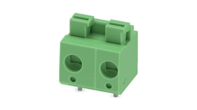 Phoenix Contact PCB Terminal Block, 2-Contact, 7.5 mm Pitch, Wave Soldering Mount, 1 Row | 1703083