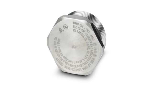 Phoenix Contact, M50 Thread, Nickel Plated Brass, 50 mm Diameter Threaded | 1411113