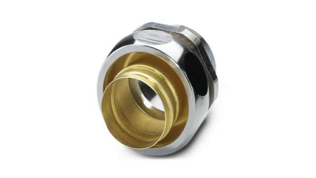 Phoenix Contact WP-G Series Silver Nickel Plated Brass Cable Gland, M32 Thread, 27.5mm min., 36mm max., IP65 | 3241063