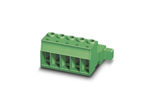 Phoenix Contact PCB Terminal Block, 4-Contact, 10.16 mm Pitch, Push-in, 1 Row Screw | 1975833
