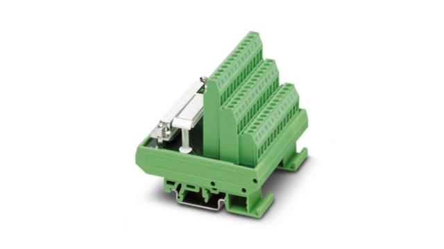 Phoenix Contact VARIOFACE Series 37-Contact Female Interface Module, D-Sub Connector, DIN Rail, 55.5A | 2294364