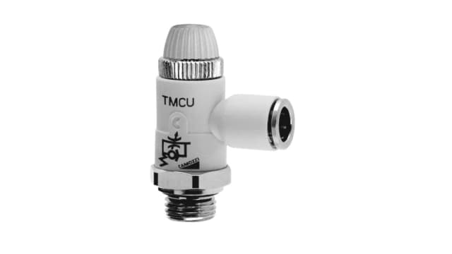 Camozzi Manual Pneumatic Manual Control Valve TMCU Series, G 1/8 in, TMCU 974-1/8-6 | TMCU 974-1/8-6