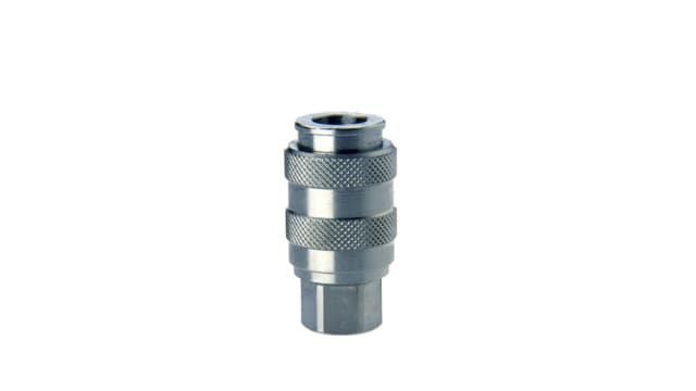 Camozzi Nickel Plated Brass Pneumatic Quick Connect Coupling Female | 5053 1/4
