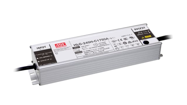 MEAN WELL, 89/179 V Output, 250 W Output Constant Current | HLG-240H-C1400A