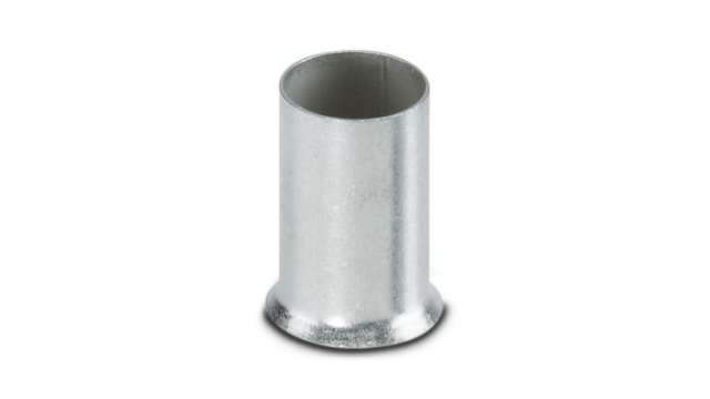 Phoenix Contact, A 25 -12 Ferrule, 12 mm Pin Length, 7.3 mm Pin Diameter, Silver 4 AWG Wire Size | 3200357