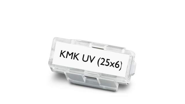 Phoenix Contact KMK UV Cable Marker Carrier, Clear, 1014106 Flammability rating according to UL | 1014106
