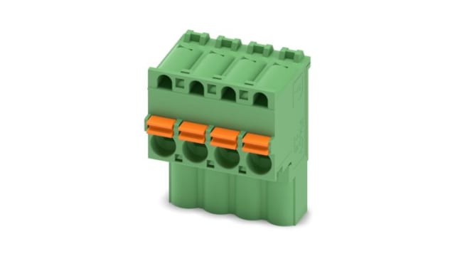 Phoenix Contact PCB Terminal Block, 4-Contact, 5 mm Pitch, 1 Row Socket | 1910050