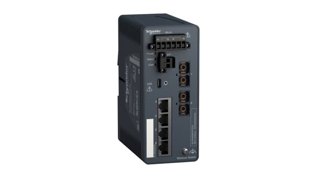 Schneider Electric MCSESM063F2CS0, Managed 6 Port Network Switch | MCSESM063F2CS0