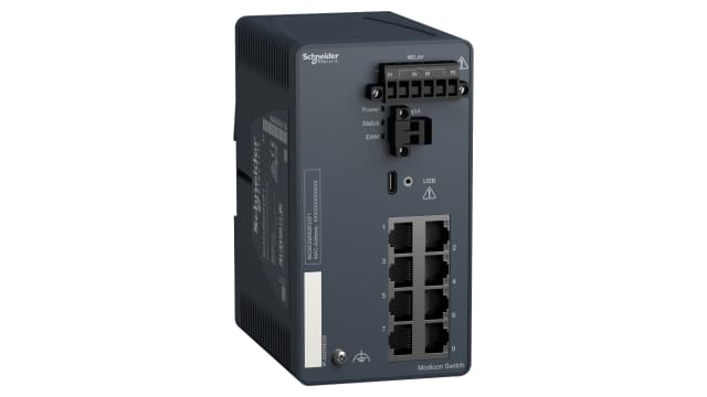 Schneider Electric MCSESM083F23F1, Managed 8 Port Network Switch | MCSESM083F23F1