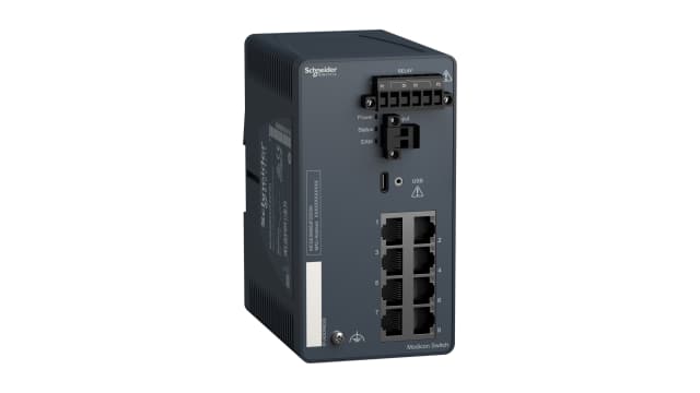 Schneider Electric MCSESM083F23F0H, Managed 8 Port Network Switch | MCSESM083F23F0H