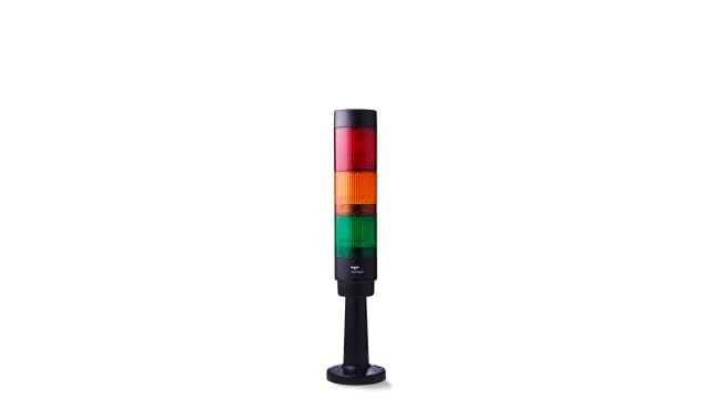 AUER Signal CT5 Series Amber, Green, Red Signal Tower, 3 Lights, 24 V, Tube Mounted | CT5-Q08