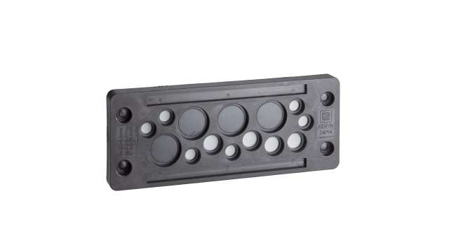 PanelSeT Series Black Polyamide Cable Gland, 2mm min., 16mm max., IP65 | NSYTSA2422SE