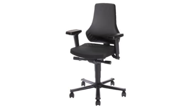 Bosch Rexroth Black Plastic Desk Chair, 120 kg Weight Capacity | 3842546762