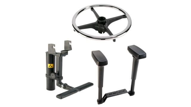 Bosch Rexroth Black Leather Desk Chair | 3842557271