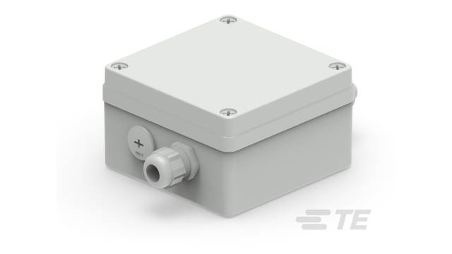 TE Connectivity 1SNS Series Grey Polycarbonate Junction Box, IP66, 12 Terminals, 193.9 mm, 125.6 mm 76 mm | 1SNS470000Z0210