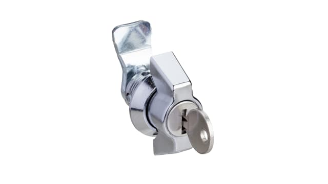 Schneider Electric Silver Zamak, Steel Lockable Handle, Key Unlock | NSYCL610CSX