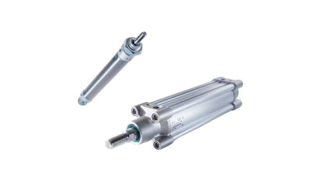 Camozzi Pneumatic Piston Rod Cylinder - 63MP2C032A0075 32 mm Bore, 75 mm 63 Series | 63MP2C032A0075