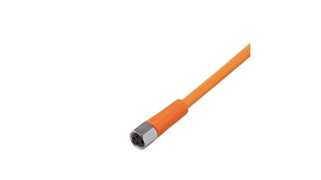 ifm electronic, EVT Series M12 Cable, 5m Cable Length for Use with Sensor, CE Certified Standard | EVT122
