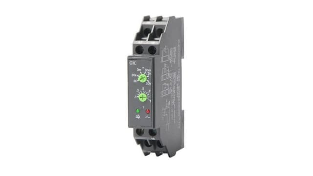 GIC Micon 175 Series Series DIN Rail Mount Timer Relay, 110V ac, SPDT | 11ODT4