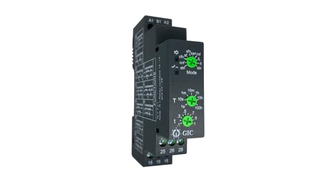 GIC Micon 175 Series Series DIN Rail Mount Timer Relay, 12 → 240V ac/dc, DPDT | 1CMDTF