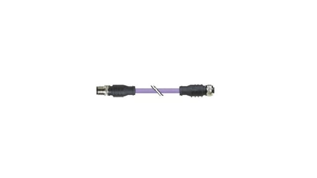 B&R Male 4 way Straight to Female 4 way Straight Cable, 10 m | X67CA0X01.0100