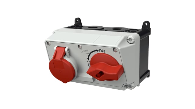 MENNEKES Straight Switchable IP44 Industrial Interlock 4, Earthing Position 6h, 16A, 400 V | 7605