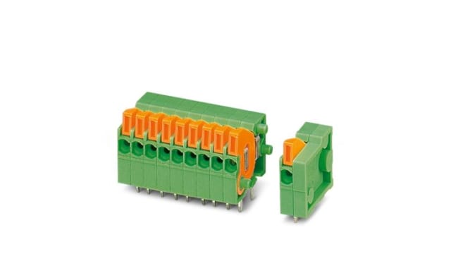 Phoenix Contact PCB Terminal Block, 29-Contact, 2.54 mm Pitch, Wave Soldering Mount, 1 Row | 1810874