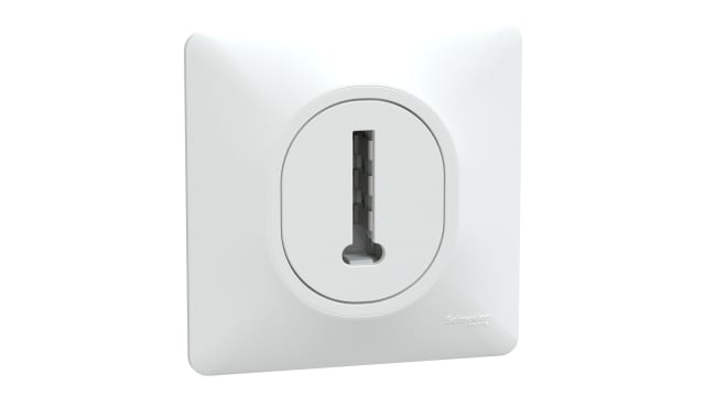Schneider Electric White Telephone Socket | S320496