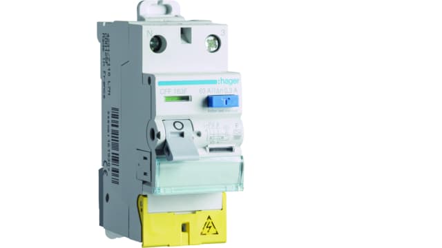 Hager CFF RCD Switch, 63A, 2 Pole, 300mA, Type F, 230V | CFF163F
